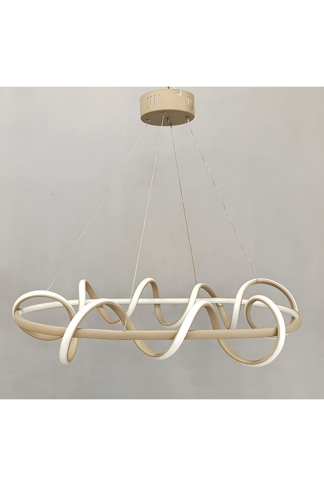 3KADEMELİ YEMEK MASASI MODERN CAPPİCUNO LED AVİZE