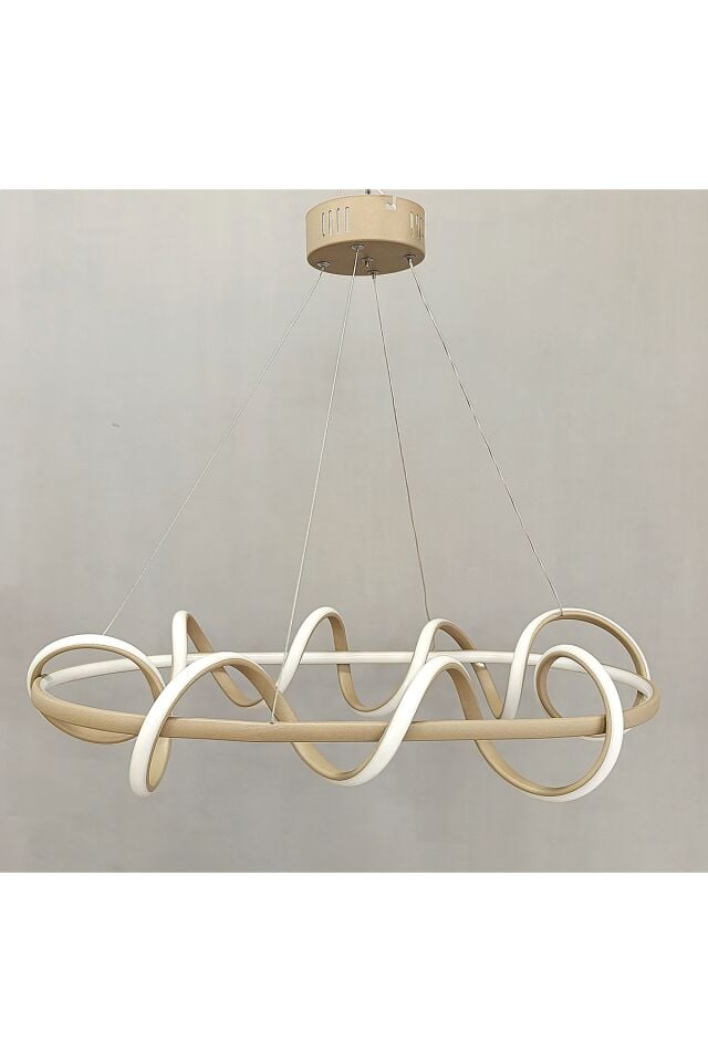 3KADEMELİ YEMEK MASASI MODERN CAPPİCUNO LED AVİZE