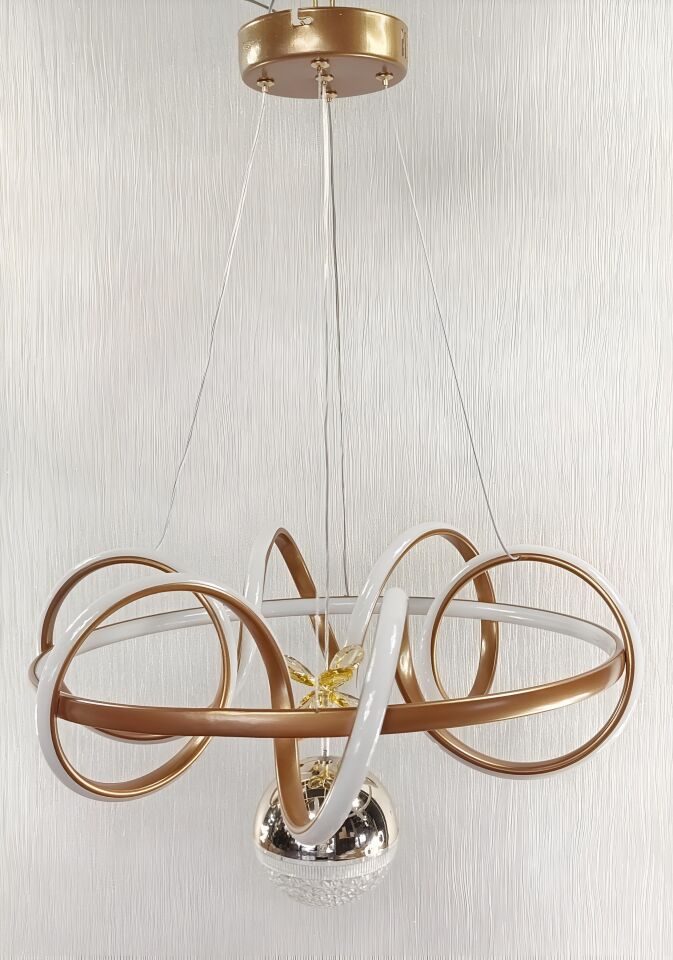 3 KADEMELİ BRONZ HELEZİON BRONZ LED AVİZE