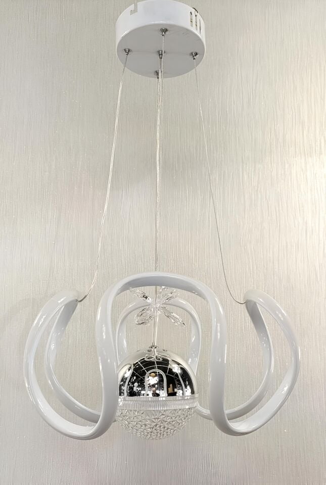 DRON MODEL TEK TOPLU MODERN LED AVİZE BEYAZ RENK