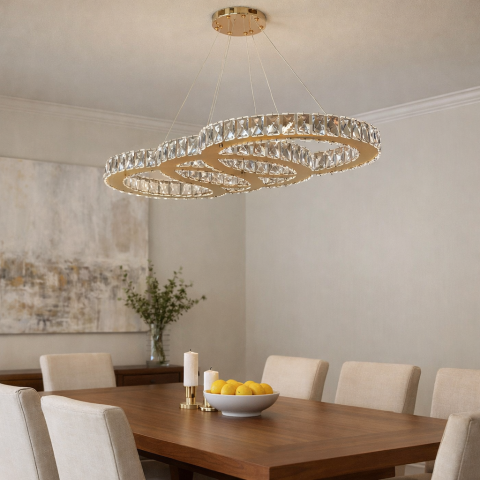 KRİSTAL TAŞLI LEDLİ AUDİ MODEL GOLD RENK