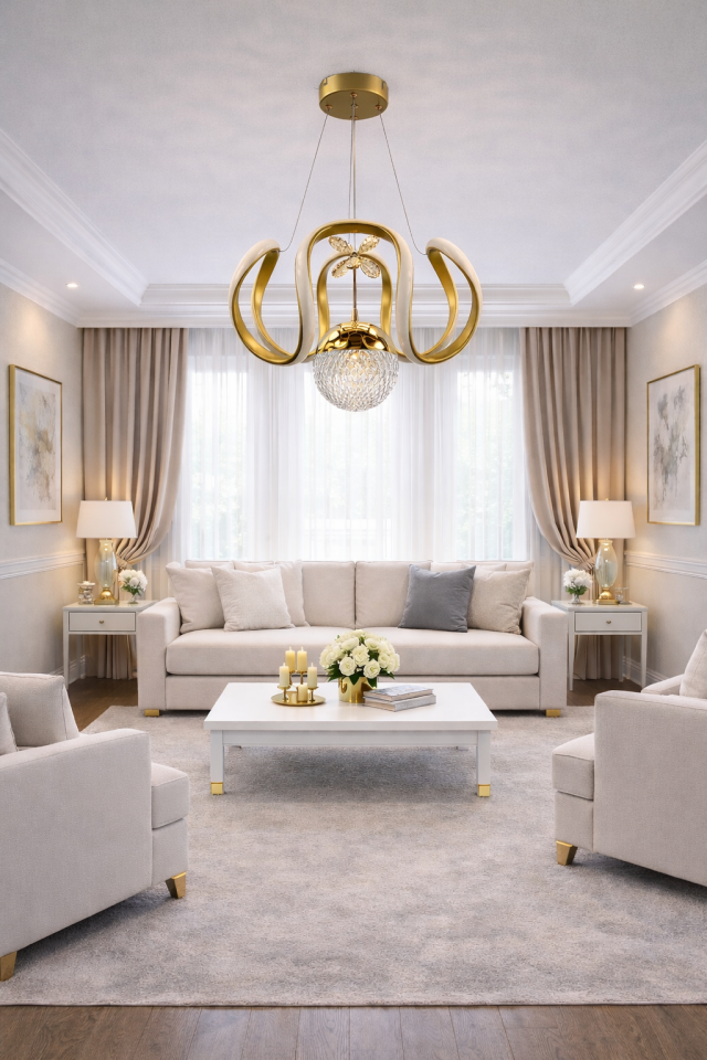 MODERN TOPLU DRON MODEL LED AVİZE GOLD