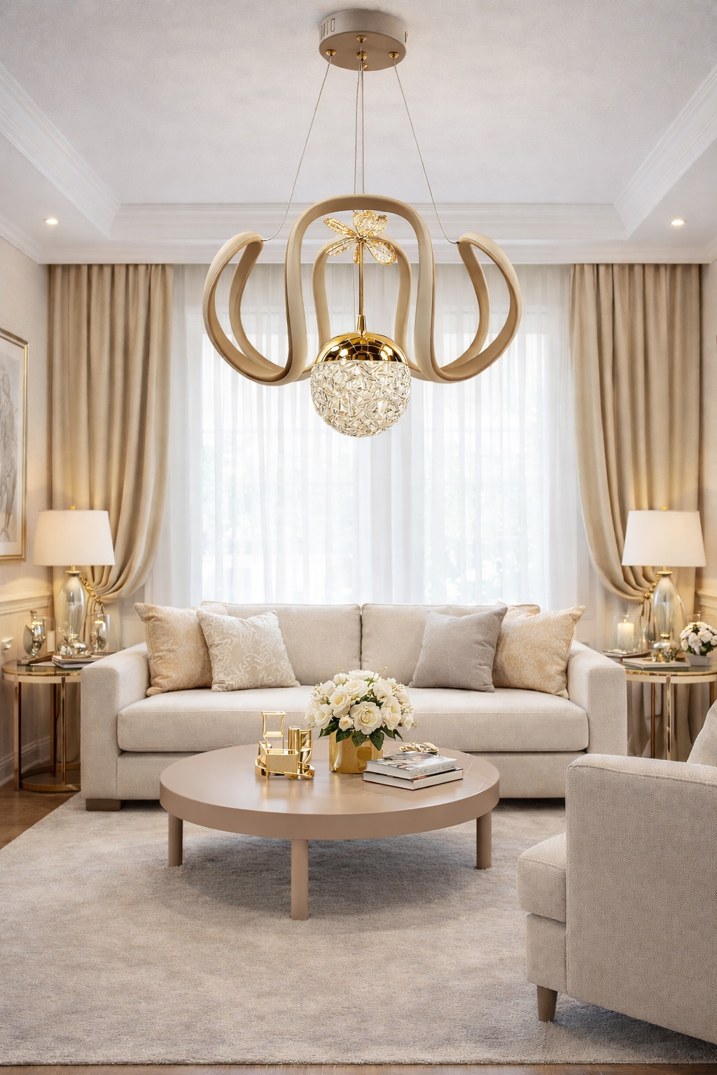 MODERN TOPLU DRON MODEL LED AVİZE KİREMİT