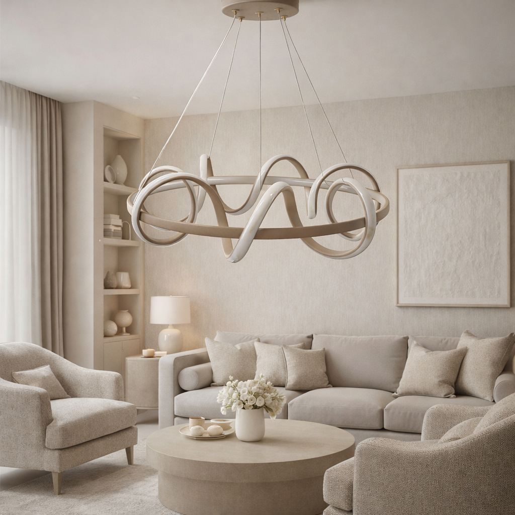 MODERN HELEZON MODEL LED AVİZE KİREMİT