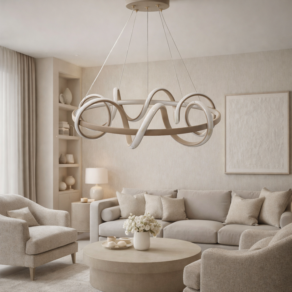 MODERN HELEZON MODEL LED AVİZE KİREMİT