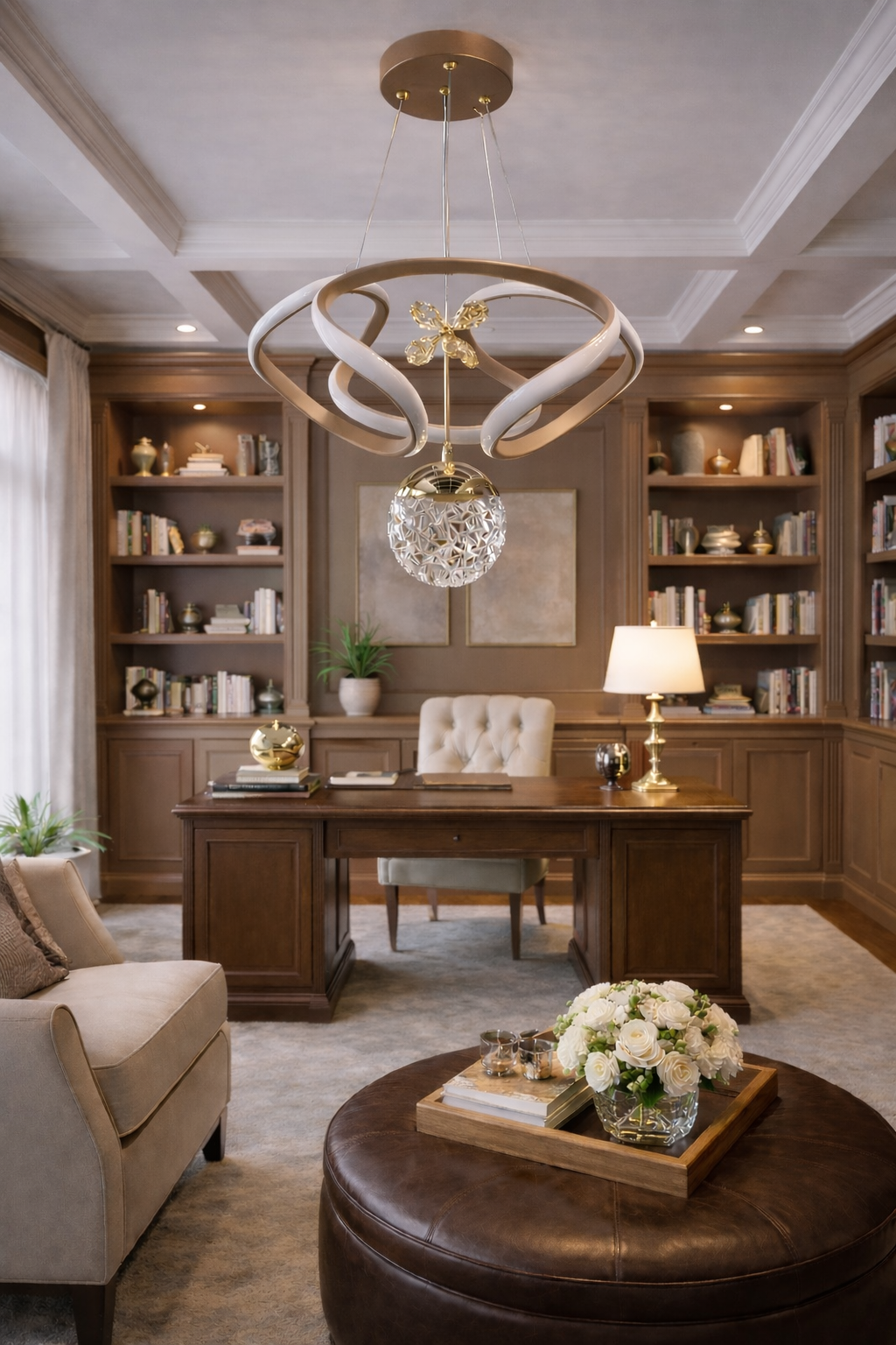 MODERN TOPLU 3 LÜ DRON MODEL LED AVİZE KİREMİT