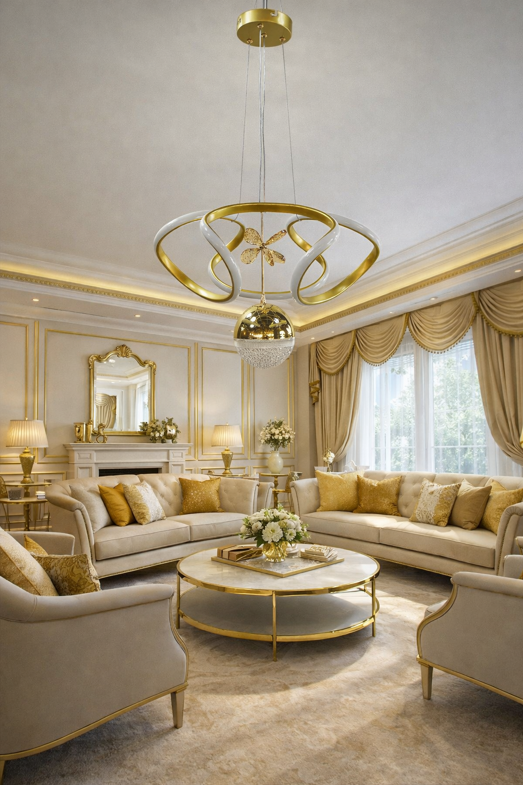 MODERN TOPLU 3 LÜ DRON MODEL LED AVİZE SİYAH