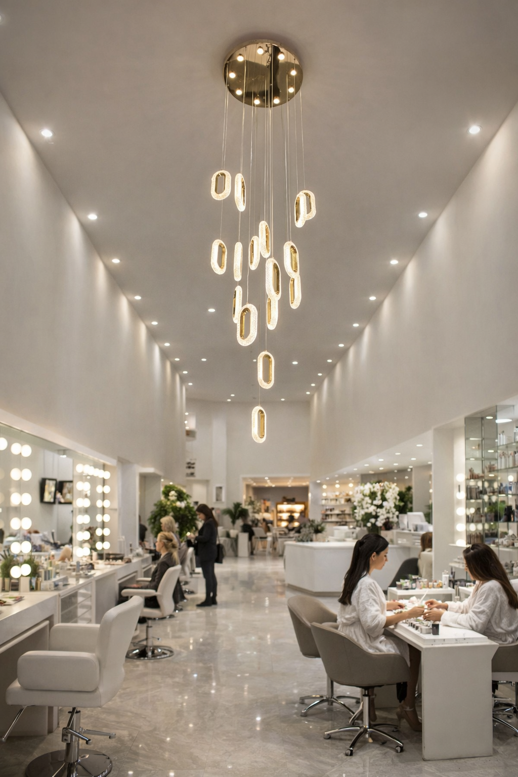 MODERN İTHAL LEDLİ 15 LİGALERİ BOŞLUĞU SARKIT AVİZE GOLD RENK