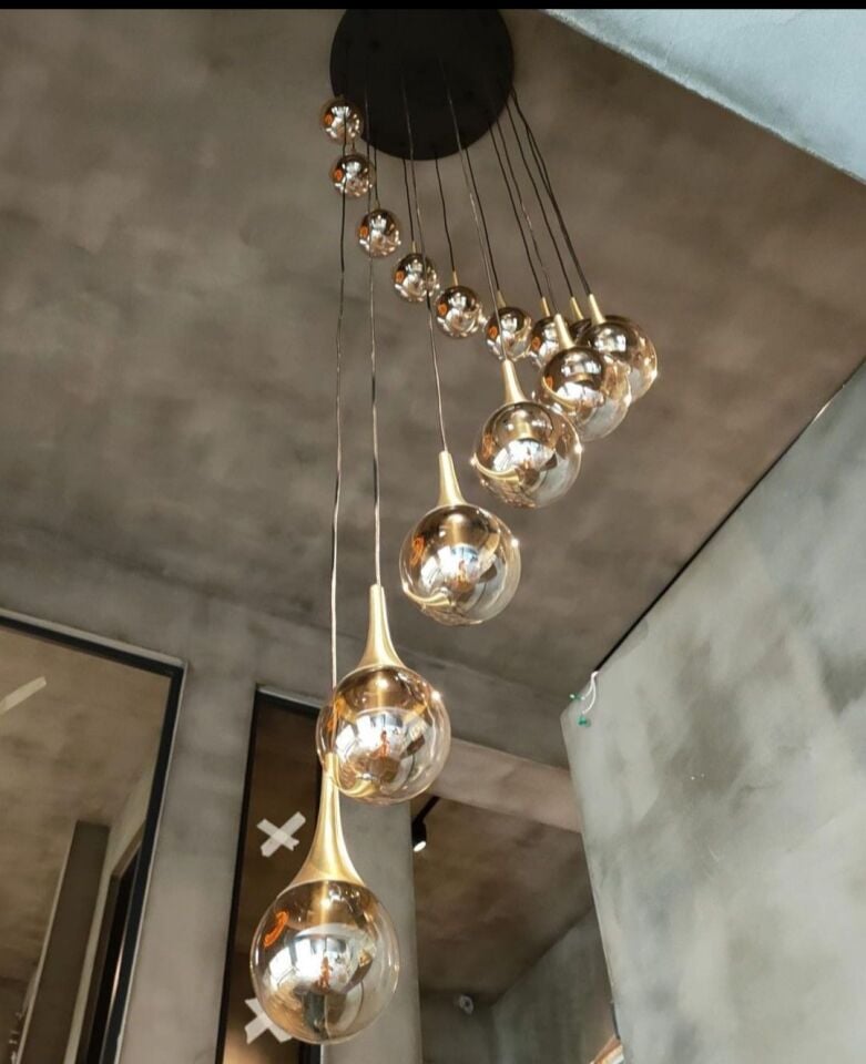 MODERN 15 CAMLI GALERİ BOŞLUĞU SARKIT AVİZESİ